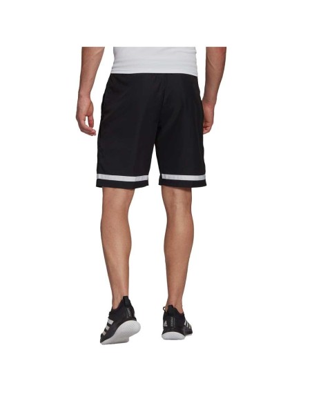 Pantalón Corto Adidas Club Negro Blanco | Ofertas de pádel
